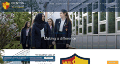 Desktop Screenshot of prentonhighschool.co.uk